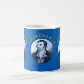 Robbie Burns - Oidhche Bhlas Burns Yellow Text コーヒーマグカップ (中央)
