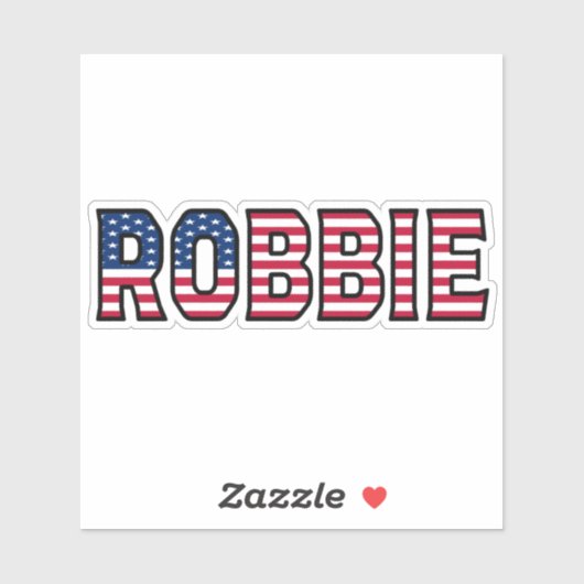 Robbie Name Vorname USA Sticker Stickerset シール (シート)
