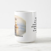 Robbinの礁の灯台(および灯台詩)マグ コーヒーマグカップ (中央)