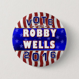 Robbyは大統領2016年の選挙民主党員湧き出ます 缶バッジ