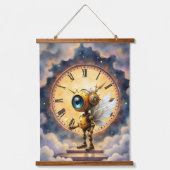 Robby the Winged Timekeeper – Wings of Time Series 吊り下げ型タペストリー (正面)