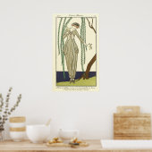 Robe de taffetas gris, by George Barbier ポスター (キッチン)