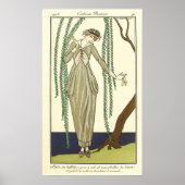 Robe de taffetas gris, by George Barbier ポスター (正面)