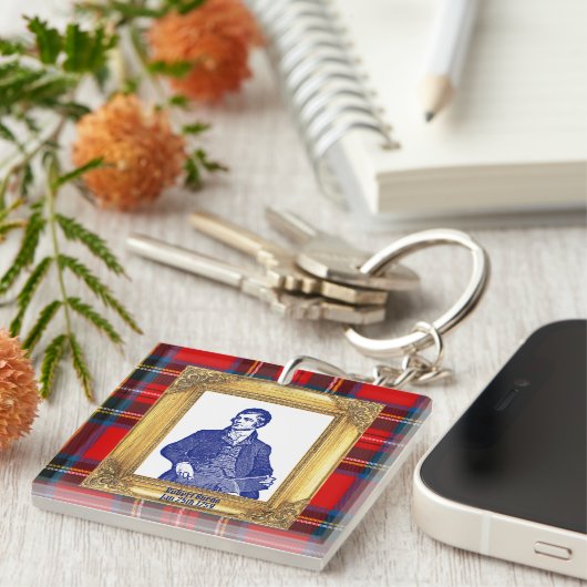 Robert Burns Royal Stewart Plaid Jan 25 キーホルダー (正面右)