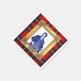Robert Burns Royal Stewart Plaid Jan 25 Cocktail スタンダードカクテルナプキン