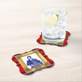 Robert Burns Royal Stewart Plaid Jan 25 Cocktail ペーパーコースター