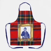 Robert Burns Supper Royal Stewart Plaid Jan 25 エプロン (正面)