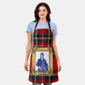 Robert Burns Supper Royal Stewart Plaid Jan 25 エプロン (着用した状態)