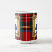 Robert Burns Supper Royal Stewart Plaid Jan 25 コーヒーマグカップ (中央)