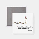 Robert Collier やる気を起こさせるによる試験引用文 マグネット (正面/裏面)