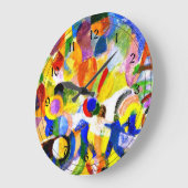 Robert DeLaunay - Homage to Bleriot ラージ壁時計 (傾斜)