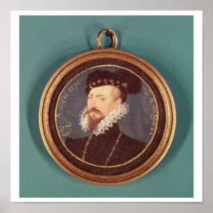 Robert Dudley(ロイスター伯爵) 1576(c.1532-88) ポスター