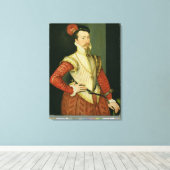 Robert Dudley (1532-88)第1回レスター伯爵、c.1 キャンバスプリント (インサイチュ (ウッドフロア))