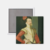 Robert Dudley (1532-88)第1回レスター伯爵、c.1 マグネット (正面/裏面)