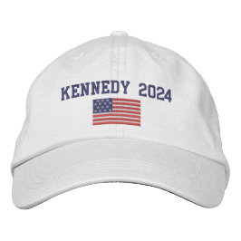 Robert F Kennedy 2024米国国旗を掲げた大統領 刺繍入りキャップ