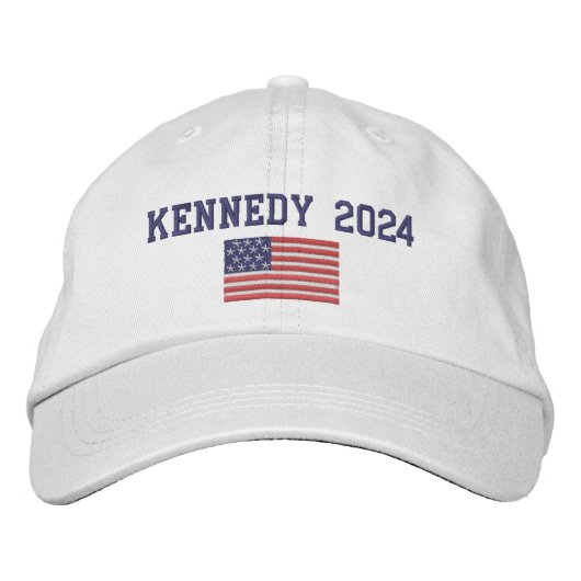 Robert F Kennedy 2024米国国旗を掲げた大統領 刺繍入りキャップ (正面)