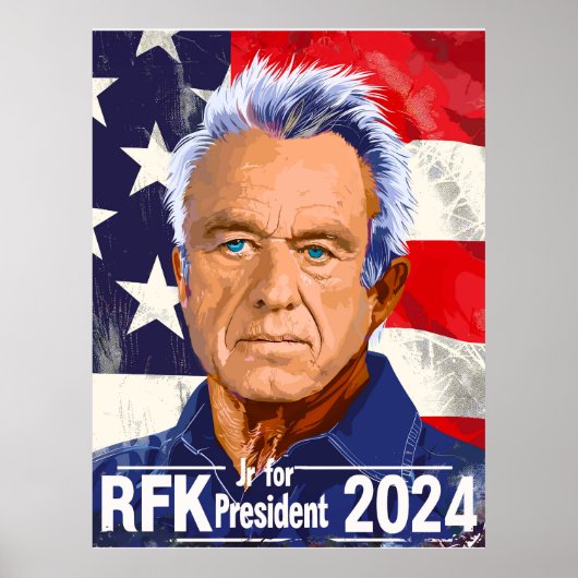 Robert F Kennedy, Jr. for President 2024, RFK Jr ポスター (正面)