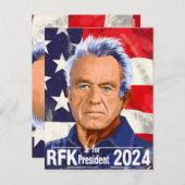 Robert F Kennedy, Jr. for President 2024, RFK Jr ポストカード (正面/裏面)