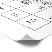 ROBERT FLDDによる物体と数の比較 ポスター (角)