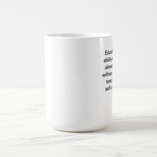 Robert Frostからの教育の引用文のマグ コーヒーマグカップ (中央)