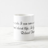 Robert Frostの引用文 コーヒーマグカップ (中央)