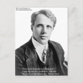 Robert Frost "Road Traveled"カードとギフトの引用文 ポストカード (正面)