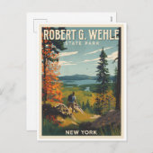 Robert G. Wehle State Park - New York  シーズンポストカード (正面/裏面)