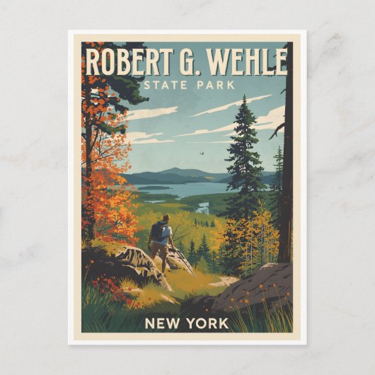 Robert G. Wehle State Park - New York  シーズンポストカード (正面)