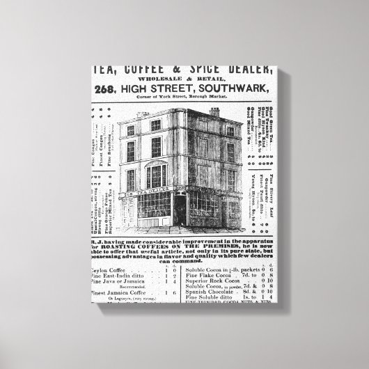 Robert Jones, Teaの広告 キャンバスプリント (正面)