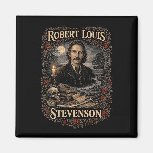 Robert Louis Stevenson マグネット (正面)