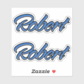 Robert Name blue Aufkleber Sticker Stickerset シール (シート)