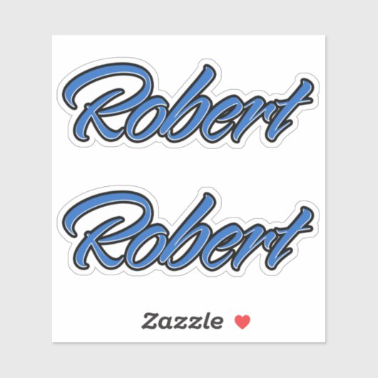 Robert Name blue Aufkleber Sticker Stickerset シール (シート)
