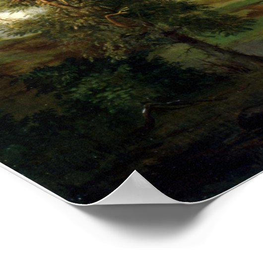 Robert S. Duncanson Landscape with Rainbow ポスター (角)