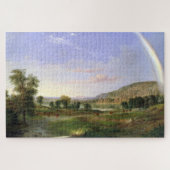 Robert S. Duncanson Landscape with Rainbow Poster ジグソーパズル (横)