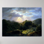 Robert S. Duncanson Landscape with Sheep ポスター (正面)
