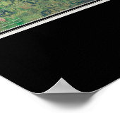 Robert S. Kerk Oklahoma衛星ポスターマップ ポスター (角)