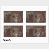 Robert Smirke - Prospero Conjuring a Masque 長方形シール (シート)