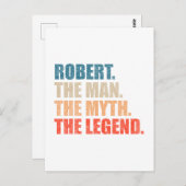 Robert The Man The Myth The Legend ポストカード (正面/裏面)