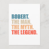 Robert The Man The Myth The Legend ポストカード (正面)
