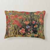Robert Vonnohによるポピー、ヴィンテージ印象派 アクセントクッション (裏面)