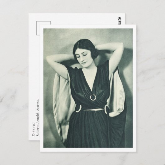 Roberta Arnold、女優， 1920 ポストカード (正面/裏面)