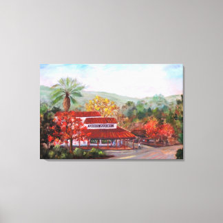 Roberts'Market in Woodside paintiのキャンバスプリント キャンバスプリント