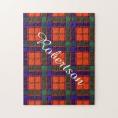 Robertsonの一族の格子縞のスコットランド人のタータンチェック ジグソーパズル (縦)