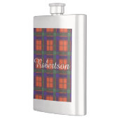 Robertsonの一族の格子縞のスコットランド人のタータンチェック フラスク (左)