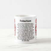Robertsonの家紋のマグ コーヒーマグカップ (中央)