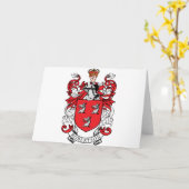 Robertson家族の紋章付き外衣 カード (黄色い花)