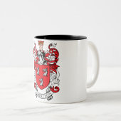 Robertson家族の紋章付き外衣 ツートーンマグカップ (正面右)