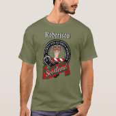 Robertson Clan Badge & Tartan T-Shirt Tシャツ (正面)