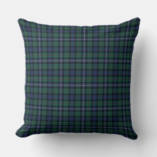 Robertson Hunting Tartan Plaid Pattern クッション (正面)