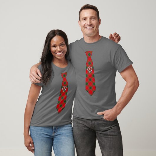 Robertson Scottish Badge & Tartan Necktie  Tシャツ (ユニセックス)